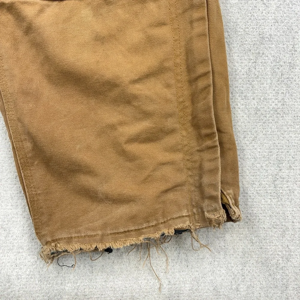 Carhartt  Bibs Youth‎ 10 Insulated Overalls Duck Tan Canvas Double Knee 30x22